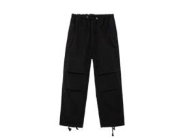 Calças De Homem Amish Parachute Ripstop Algodão Preto (s)