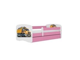 Cama 160 X 80 Cm Kocot Kids Com Gaveta E Colchão Babydreams Truck Pink
