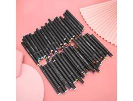 Caneta Marcadora Nak 72 Peças Pincéis Marcador De Cabeça Dupla Macia 72 Cores Caneta Desenho Pintura Material Escolar