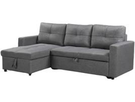 Sofá Cama Chaise Longue de 215x135 cm PAU - Gris Claro