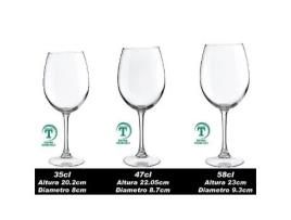 Copas syrah 47 cl tensionadas caja 6