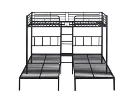 Beliche Triplo Escada Tabuleiro Uytie Metal Preto (90x200x170)