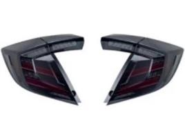 Faróis traseiros Twomem DRL, indicador de curva dinâmica, luz de freio para Civic Type R, 10ª geração, hatchback, 2016, 2017, estilo de carro. Sygo