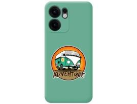 Capa Adventure Design Para Oppo Reno 13fs 4g / 13 Fs 5g Tumundosmartphone Silicone Líquido Verde