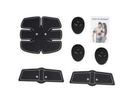 Estimulador Muscular Ems Sem Fio Zjchao Abdominais, Braços, Cintura E Costas Preto