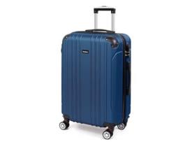 Saco De Viagem Médio 68cm, Mala De Viagem Média, Bagagem Abs Resistente E Leve, 4 Rodas Duplas, 68x45x26cm, 66l, Azul Escuro Todeco