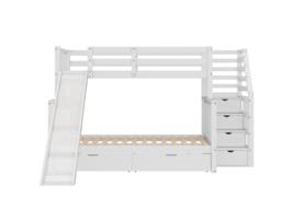 Beliche Escada Escorrega Uytie Madeira Maciça Branco (90x200x150)