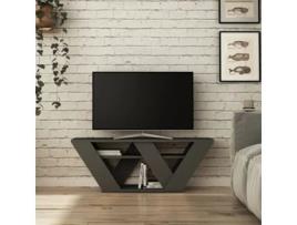 Móvel De Tv Oslo Com Prateleiras Cinzento 110x40x30 Cm Design Escandinavo Leva Me Contigo
