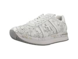 Sapatos De Mulher Premiata Conny Tecido Branco (37)