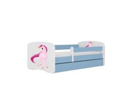 Cama 180 X 80 Cm Kocot Kids Com Gaveta E Colchão Babydreams Unicorn Blue