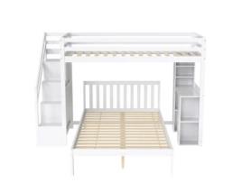 Beliche Escada Uytie Madeira Maciça Mdf Branco (90x200x160)