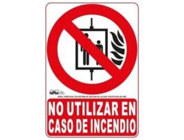Señal de não utilizar em caso de incêndio PVC Classe B ATM-SEÑALIZACIÓN