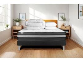 Estrado Completo Ripas Vital Power Vitalit Espuma Com Memória Preto (140x190)