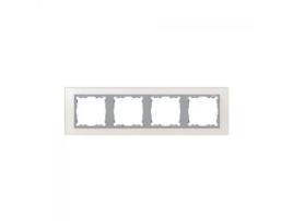 Moldura 4 Elementos De Vidro Prateado Simon 82 Nature 82947 62