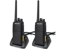 Rt81v Talkie Walkie De Longa Distância, Ip67, Recarregável 2200mah, Rádio Bidirecional Digital, Canteiro De Obras Retevis (2 Unid.)