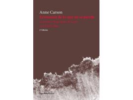 Livro Economía De Lo Que No Se Pierde de Carson Anne (Espanhol)