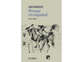 Livro Pensar En Español de Reyes Mate (Espanhol)