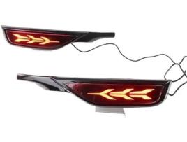 Faróis traseiros de LED para Honda Fit/Jazz 2018-2019. Inclui luz de neblina, luz de freio, pisca dinâmico e refletor, 12V. Sygo