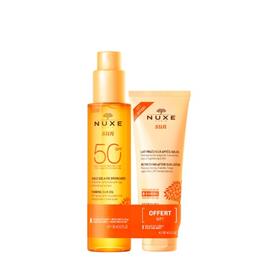 Nuxe Sun Óleo Solar Bronzeador SPF50+ 150ml + OFERTA Leite Frescura Rosto e Corpo After-Sun 100ml