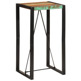 vidaXL Mesa de bar 60x55x110 cm madeira recuperada maciça