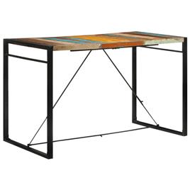 vidaXL Mesa de bar 175x90x110 cm madeira recuperada maciça