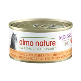 Almo Nature HFC Mousse para gatos 6 x 70 g - Atum com camarão
