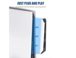 GAMEBOX Co1 Ventilador de Resfriamento de Clipe Lateral para Play Station 5 Console Usb Power e Ultra Baixo Ruído Branco