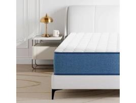 Colchão De Molas Ensacadas De Espuma Hr Espessura Wowttrelax Azul (90x200)