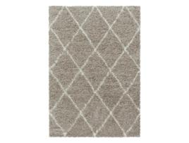 Tapete Morhane Alvor Shaggy Pilha Alta Polypropeen Bege (240x340cm)