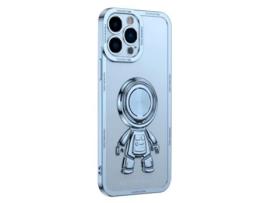 Suporte Casa Galvanizado Inch Para Iphone 13 Pro Yoobao Pele Sintética Azul