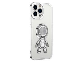 Suporte Casa Galvanizado Quedas Para Iphone 13 Pro Max Yoobao Pele Sintética Branco
