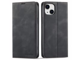 Capa Quedas Para Iphone 14 Forwenw Pele Sintética Preto