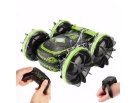 Carro Anfíbio Com Controlo Remoto, Carros Com Controlo Remoto Para Crianças, Carro Com Controlo Remoto 2.4ghz 4wd 360° Rotação, Verde Todeco