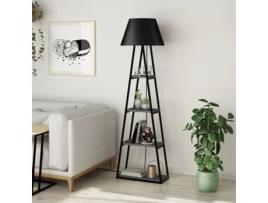 Luminária De Pé Pal 50x22x165 Cm Antracite E Preto Design Boho Industrial Leve Me Contigo
