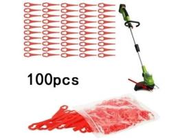 100 Kit De Fornecimento De Cortador De Lâmina De Plástico Para Cortador De Grama Sem Fio Lovebay