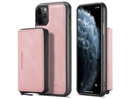 Capa Para Iphone 11 Pro Jeehood Pele Sintética Anti-riscos Magnética Rosa