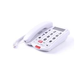 Telefone Com Fio Vivatel Telefone Com Tela E Teclas Grandes Sos Branco