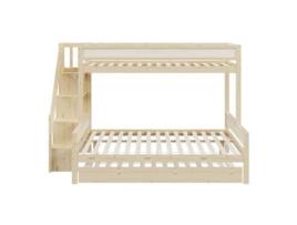 Beliche Gavetão Escada Uytie Madeira Maciça Bege (90x200x160)