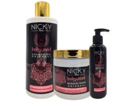 Lote de shampoo, máscara e creme sem enxágue Shikakai NICKY PARIS