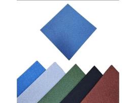 Ladrilho De Borracha Pack 4 50x50x20mm Gym Em Casa Pavimentos Arquiservi (azul)