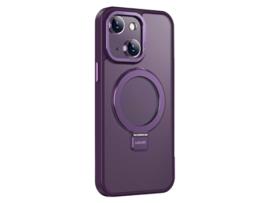 Suporte Casa Magsafe Para Iphone 14 X-level Pele Sintética Roxo