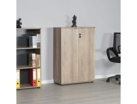 Estante/arquivador Biblioteca Nogueira Claro 72x109x34cm Design Moderno Leva Me Contigo