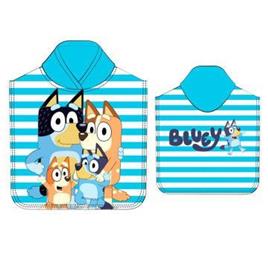 Toalha poncho de microfibra Bluey