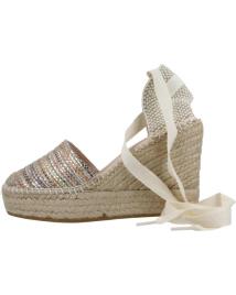 Sandálias de Mulher MACARENA ALPARGATAS MUJER MODELO ALBA55 COLOR MULTICOLOR TAUPE