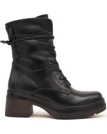 Botas de Mulher AZAREY 494H588 BOTINES MOTEROS S CON CORDONES NEGRO
