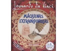 Livro Leonardo Da Vinci, Máquinas Extraordinarias Pop-Up de David Hawcock (Espanhol)