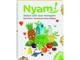 Livro Nyam. Sobre Allò Que Mengem de Diana Oliver (Catalão)