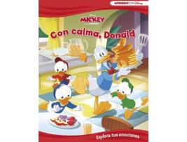 Livro Mickey Y Sus Amigos. Con Calma, Donald (Explora Tus Emociones Con Disney) de Disney (Espanhol)