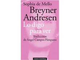 Livro Lo Digo Para Ver de Sophia De Mello Breyner Andresen (Espanhol)