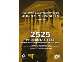 Livro 2525 Preguntas Test.Oposiciones De Jueces Y Fiscales de Vários Autores (Espanhol)